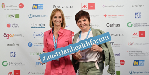 Austrian Health Forum Schladming 2026: Barbara Haid (ÖBVP) und Ingrid Jagiello (STLP)