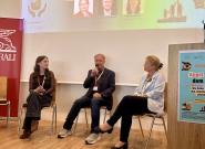  Symposium "Angst vor dem Leben" - Krisenintervention: Marlene Kaindl (Jugendbeirat VsUM), Wolfgang Schminböck (ÖBVP), Silvia Breitwieser (Telefonseelsorge)